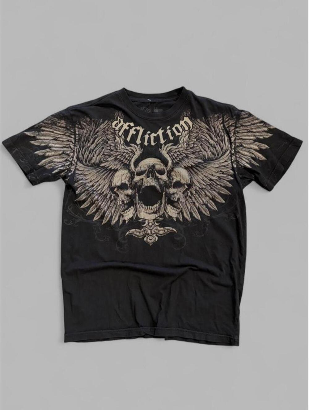Y2K Affliction Skull Tee